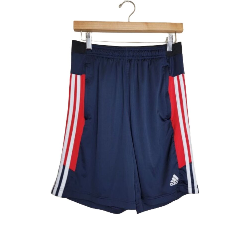 Adidas Aeroready Primegreen Red White Blue Drawstring Running Shorts - Medium